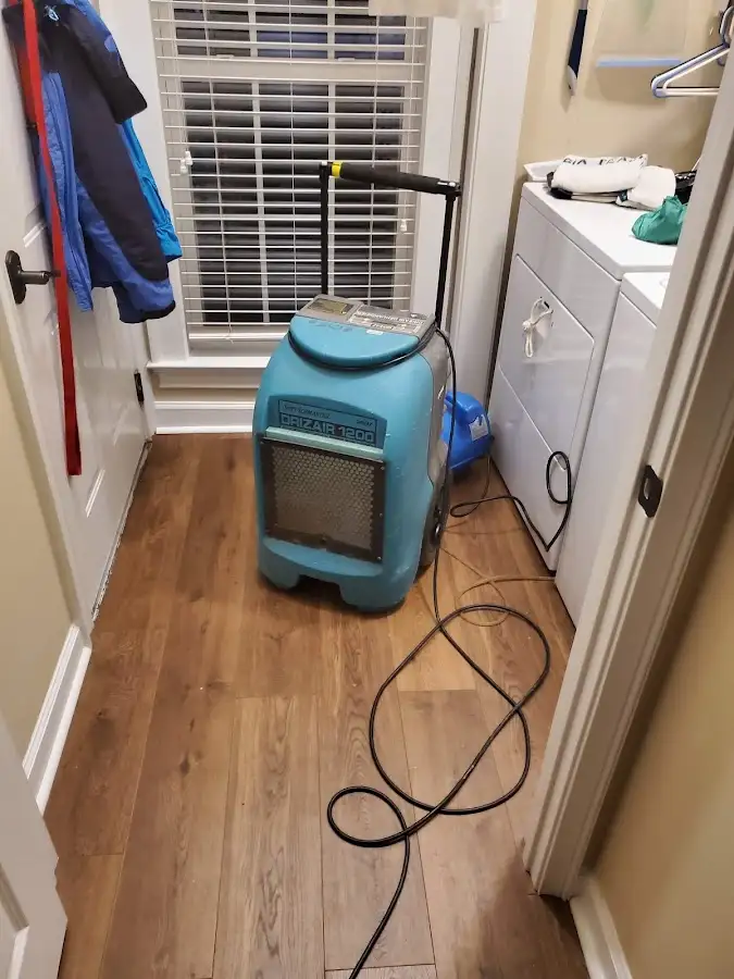 Commercial dehumidifier deployed for Flood Damage Cleanup in National City